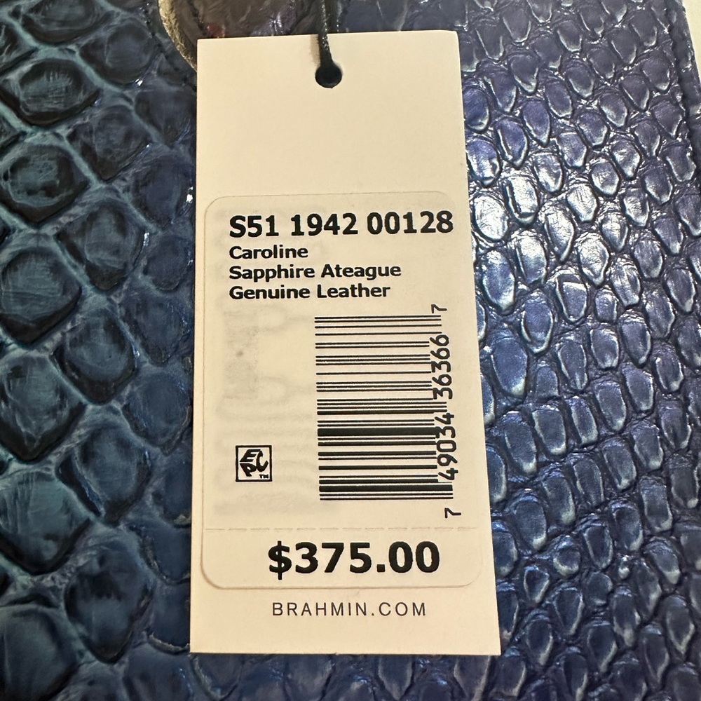 Brahmin Sapphire Caroline Ateague  Purse. NWT! - Picture 2 of 4